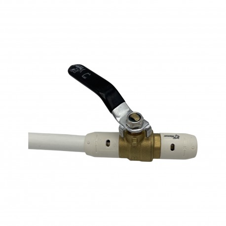 PEX ZAWÓR KULOWY 16X16 MM DO RUR PEX 16 MM