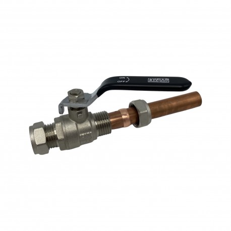 ZAWÓR KULOWY 15 MM DO RUR MIEDZIANYCH 15 MM CONEX