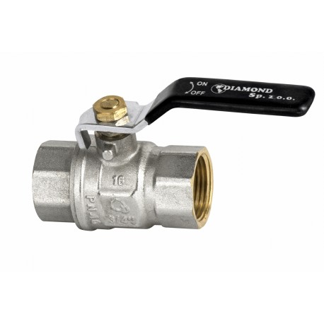 ZAWÓR KULOWY RĄCZKA TYP CIĘŻKI WZMOCNIONY 1 1/2" 