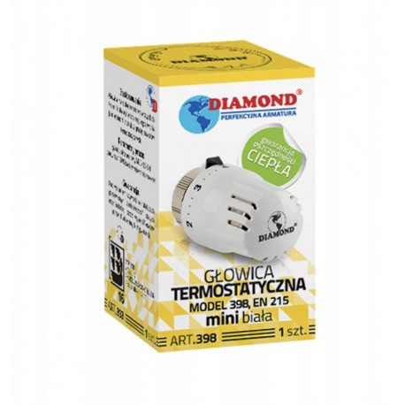 GŁOWICA TERMOSTATYCZNA M30 X 1,5 MINI BIAŁA