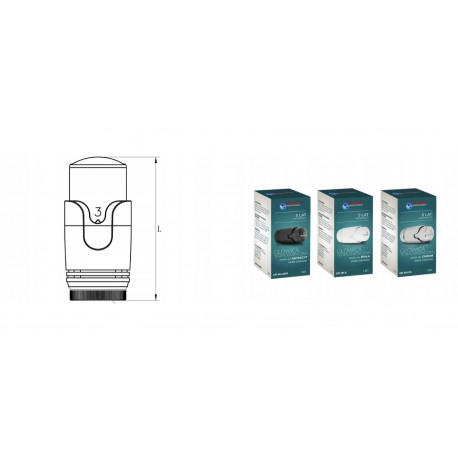 GŁOWICA TERMOSTATYCZNA DO GRZEJNIKA M30 BIAŁY