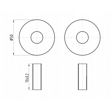ZESTAW MASKUJĄCY 2 ROZETY POJEDYNCZE Z TULEJAMI