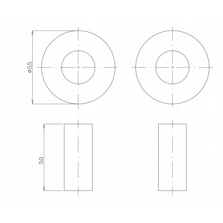 ZESTAW MASKUJĄCY CHROM ROZETA POJEDYN Z TULEJAMI