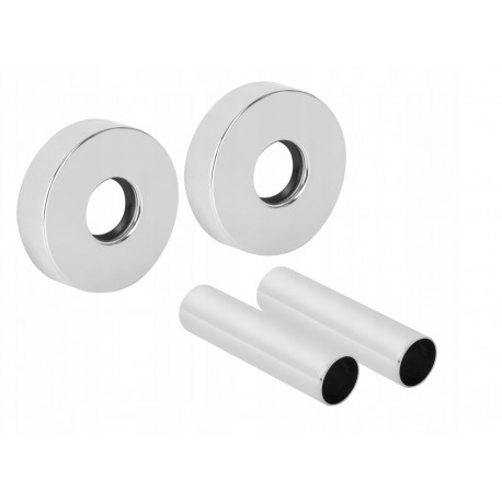 ZESTAW MASKUJĄCY 2 ROZETY POJEDYNCZE Z TULEJAMI