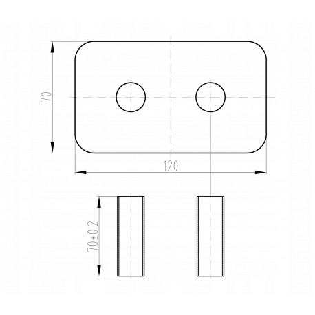 ZESTAW MASKUJĄCY ROZETA PODWÓJNA Z TULEJAMI PREMIUM
