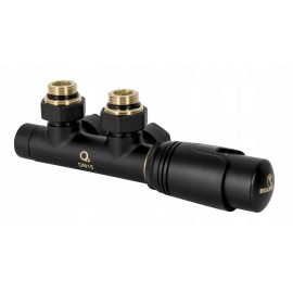 ZAWÓR TERMOSTATYCZNY ZESPOLONY CZARNY PEX MIEDŹ