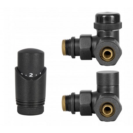 ZAWÓR OSIOWY TERMOSTATYCZNY ANTRACYT PRAWY