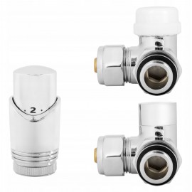 ZAWÓR OSIOWY TERMOSTATYCZNY CHROMOWANY LEWY