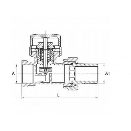 ZESTAW TERMOSTATYCZNY PROSTY 1/2"