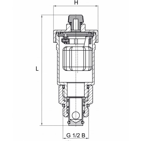 ODPOWIETRZNIK AUTOMATYCZNY 1/2 MOSIĘŻNY CHROM