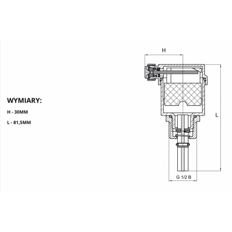 ODPOWIETRZNIK AUTOMATYCZNY 1/2 MOSIĘŻNY
