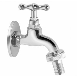 ZAWÓR CZERPALNY 3/4" OGRODOWY DO WĘŻA CHROM