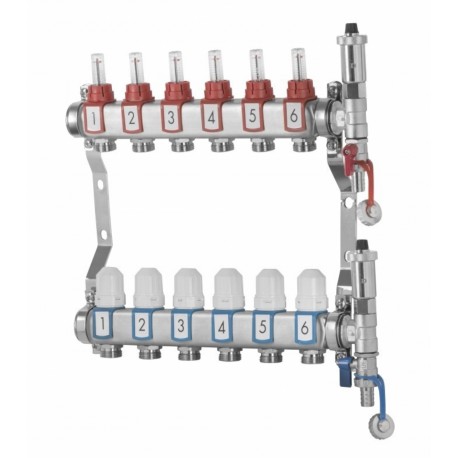 ROZDZIELACZ ZE STALI NIERDZEWNEJ 9 OBWODÓW