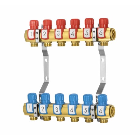 ROZDZIELACZ Z ZAWORAMI REGULUJĄCYMI 2 OBWODY