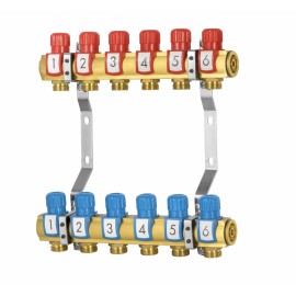 ROZDZIELACZ Z ZAWORAMI REGULUJĄCYMI 6 OBWODÓW