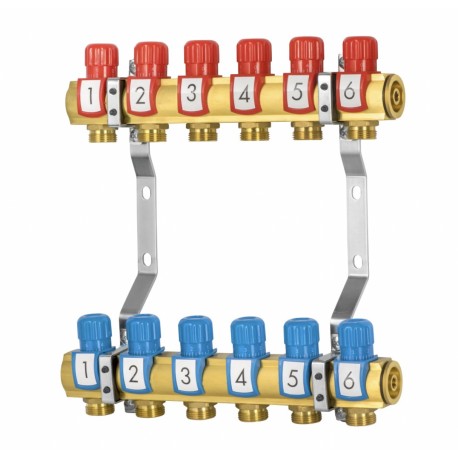 ROZDZIELACZ Z ZAWORAMI REGULUJĄCYMI 8 OBWODÓW