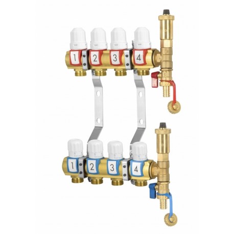 ROZDZIELACZ Z ZAWORAMI REGULUJĄCYMI 10 OBWODÓW